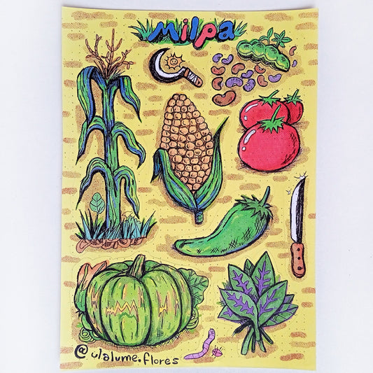 MILPA STICKERS – ULALUME FLORES