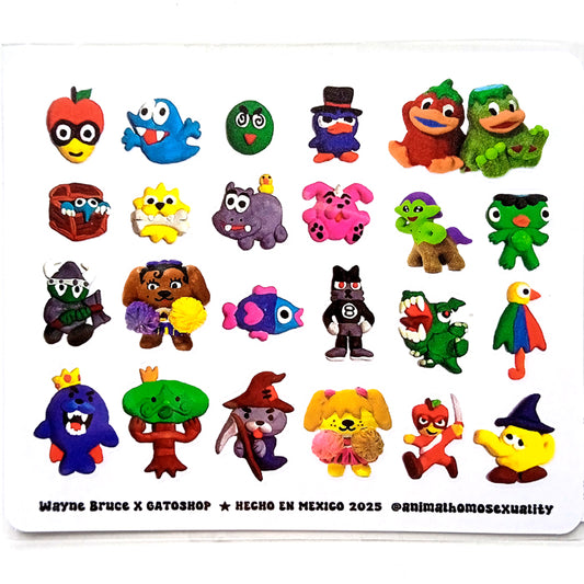 FORGOTTEN COMPUTER GAME STICKERS – WAYNE BRUCE