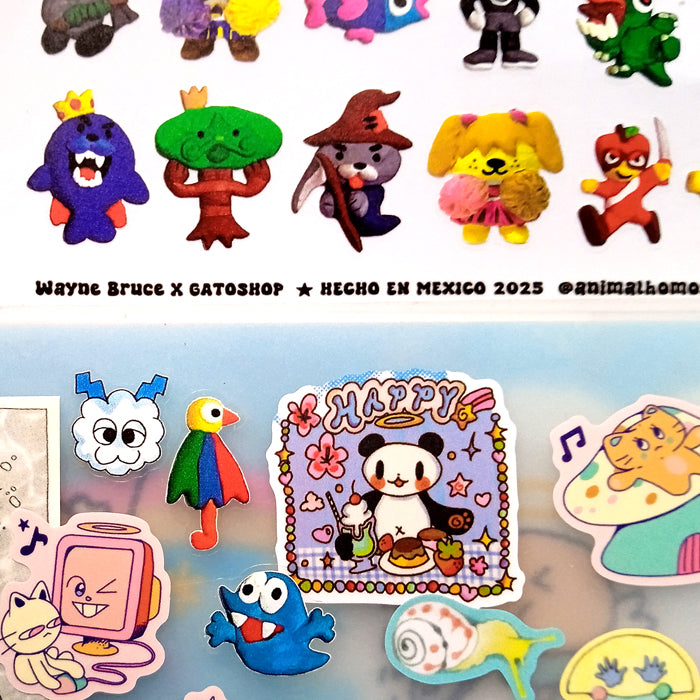 FORGOTTEN COMPUTER GAME STICKERS – WAYNE BRUCE