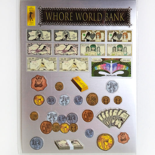 WHORE WORLD BANK STICKERS – NIPTONG