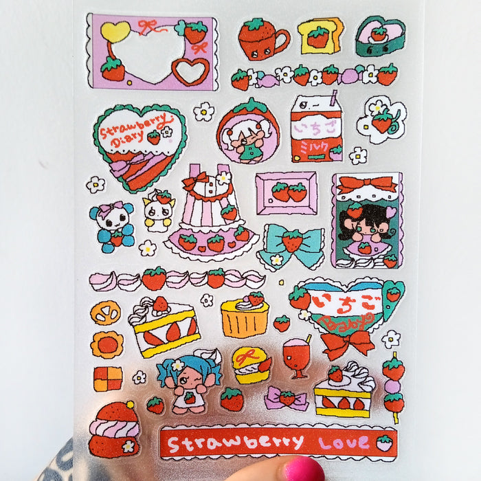 STRAWBERRY STICKERS – CREAMHONEY