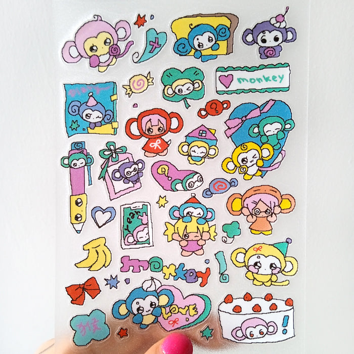 MONKEY STICKERS – CREAMHONEY