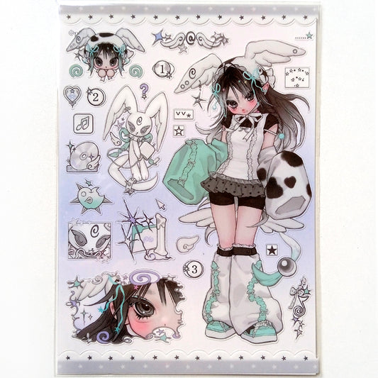 WHITE BUNNY STICKERS – PICKY BONE