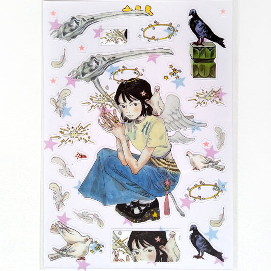 RAVEN ANGEL STICKERS – XING BAORONG