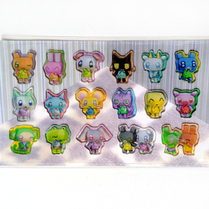 LOW POLY 3D CRITTER STICKERS – HUHUEE