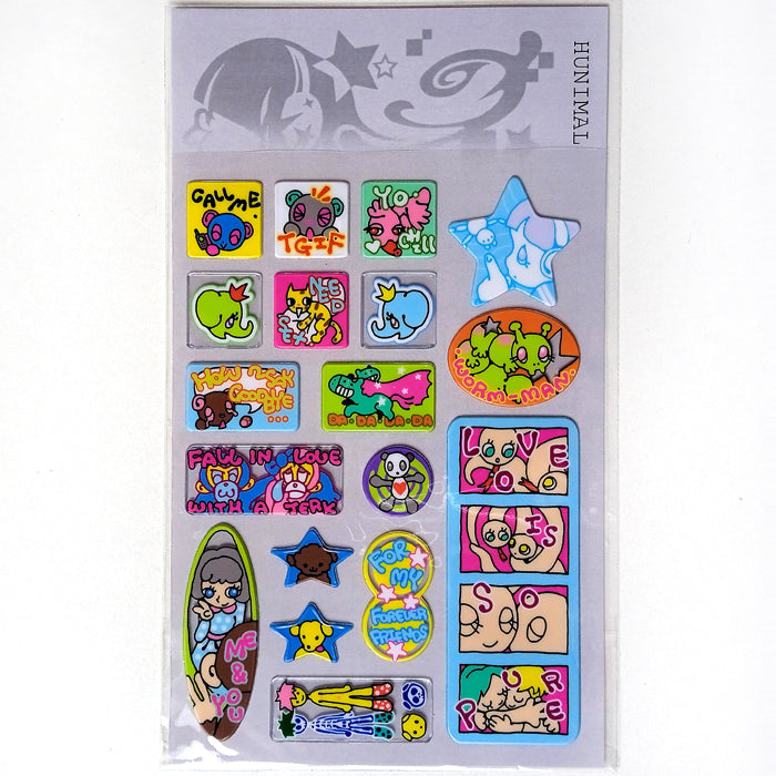 LOVE IS SO PURE 3D STICKERS – HUNIMAL