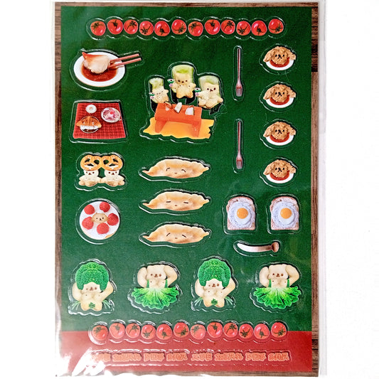 VEGGIES & DUMPLINGS STICKERS – XUE MIAN DOU SHA