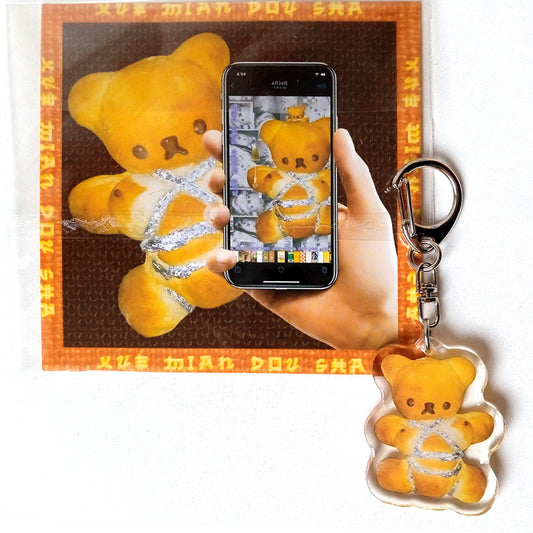 SHIBARI BEAR KEYCHAIN – XUE MIAN DOU SHA