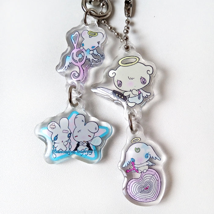 TOUGH BUNNY KEYCHAIN – SUNONEBIRD