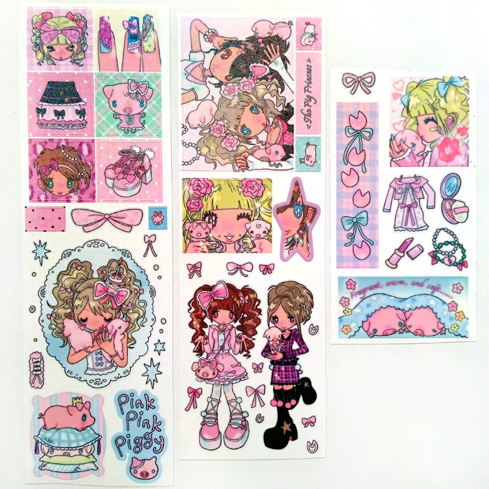 THE PIG PRINCESS STICKERS – SUNONEBIRD