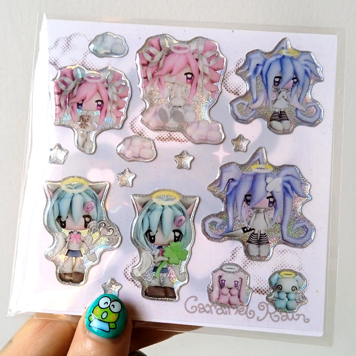 PRECIOUS STICKER SET – CARAMEL RAIN