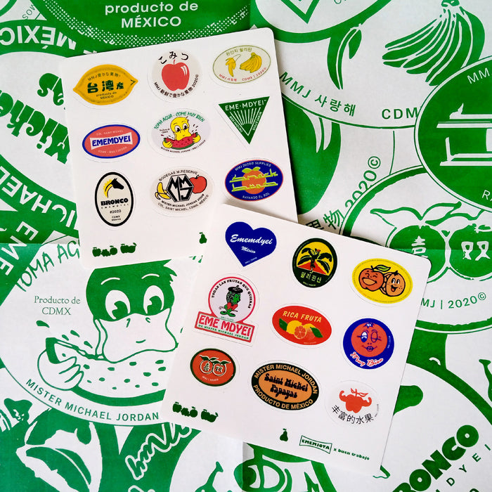 MINI FRUIT STICKERS – BUEN TRABAJO