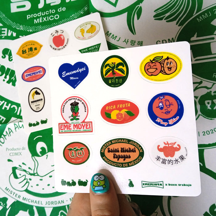 MINI FRUIT STICKERS – BUEN TRABAJO