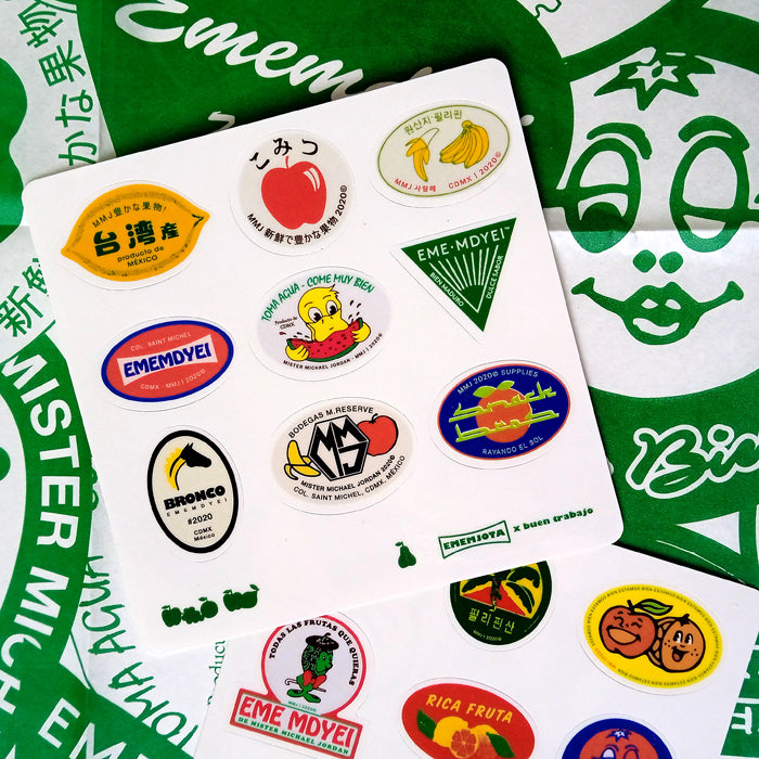 MINI FRUIT STICKERS – BUEN TRABAJO