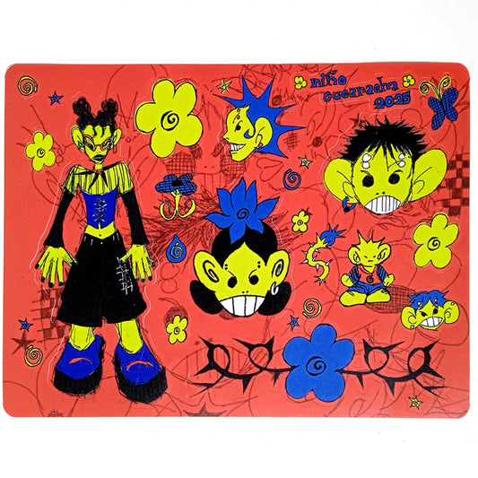 NIÑO CUCARACHA STICKERS