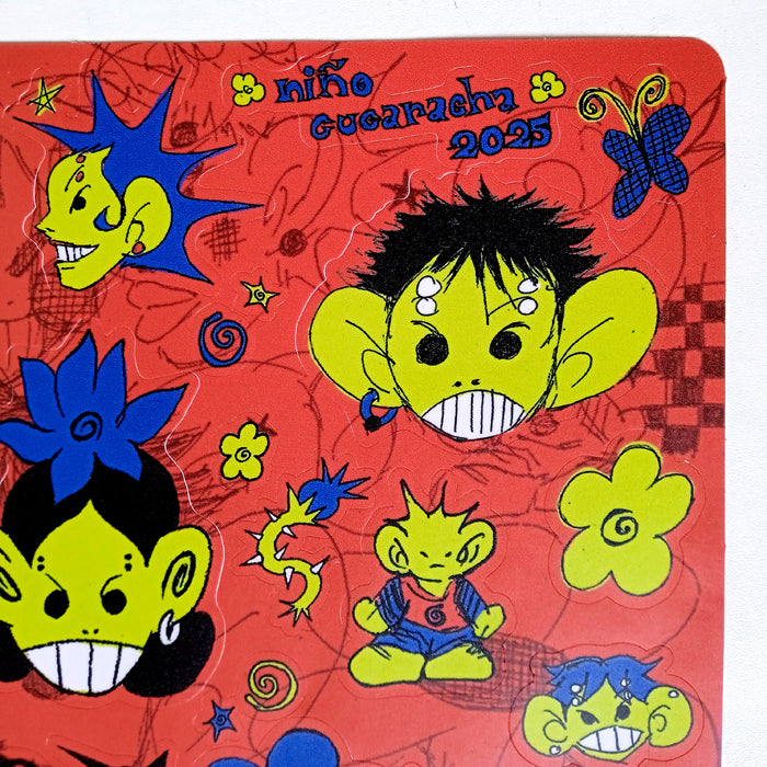 NIÑO CUCARACHA STICKERS