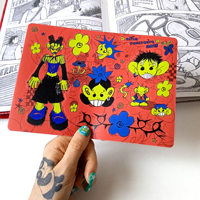 NIÑO CUCARACHA STICKERS