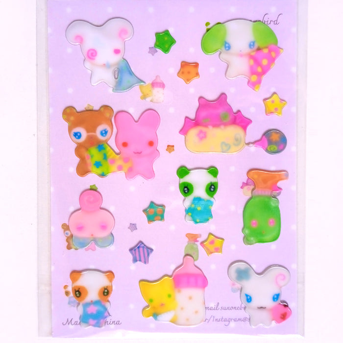 ORIGAMI STARS 3D STICKERS – SUNONEBIRD