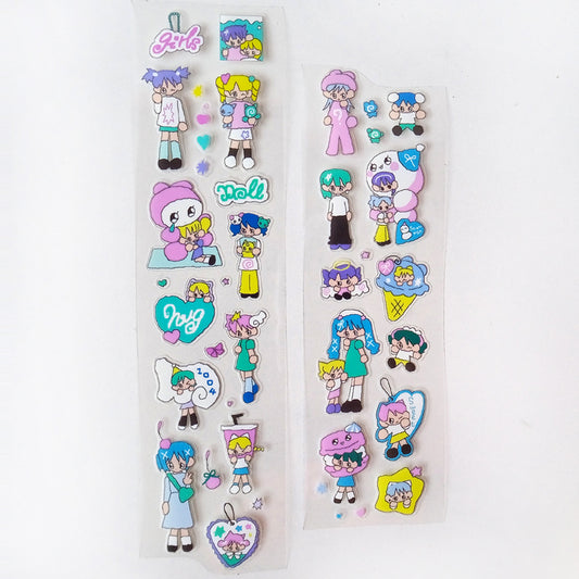 GIRLS STICKERS – CREAMHONEY