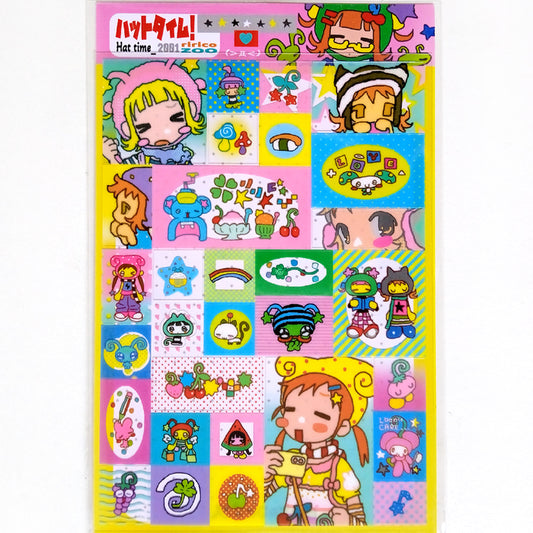 RAINBOW HAT TIME STICKERS – RIRICOZOO