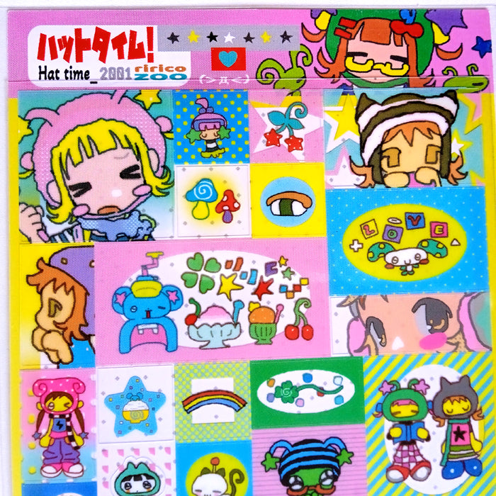 RAINBOW HAT TIME STICKERS – RIRICOZOO