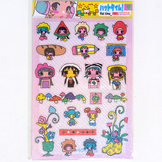 CRAZY HAT TIME STICKERS – RIRICOZOO