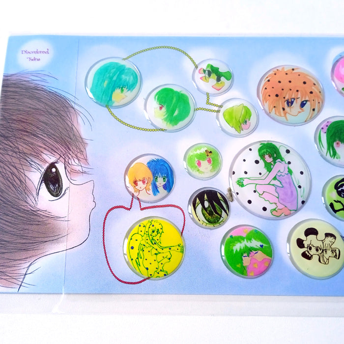 BLOWING BUBBLES 3D STICKERS – DISORDERED TWINS