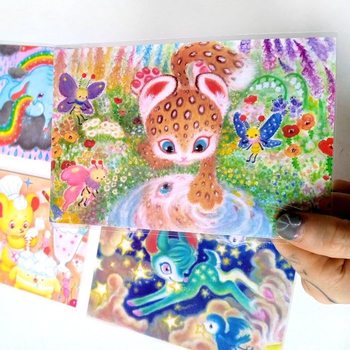 FLUFFY DREAMLAND POSTCARD SET – MERAJAY