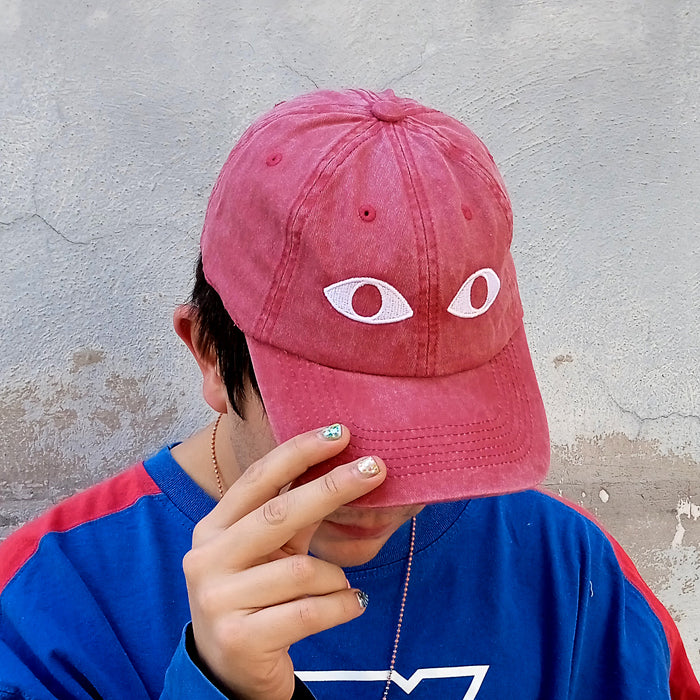EYES HAT ★ RED DENIM