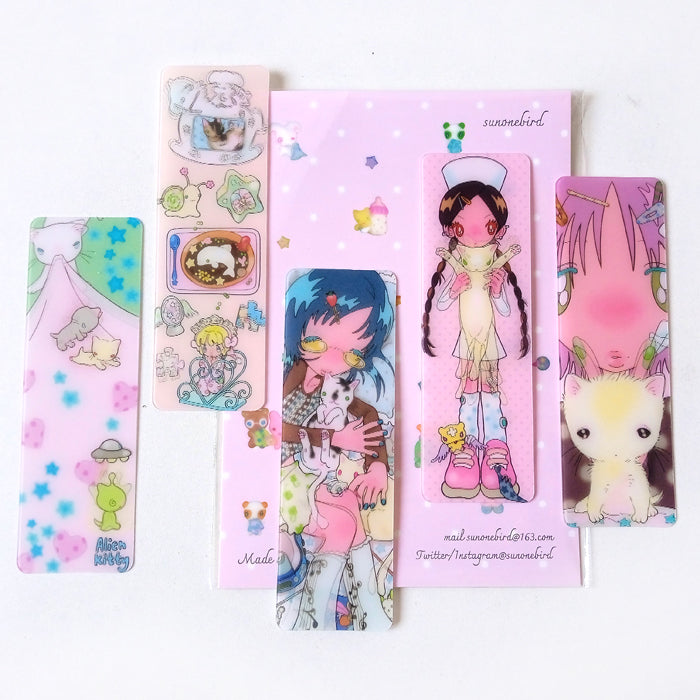 LENTICULAR BOOKMARKS SET – SUNONEBIRD