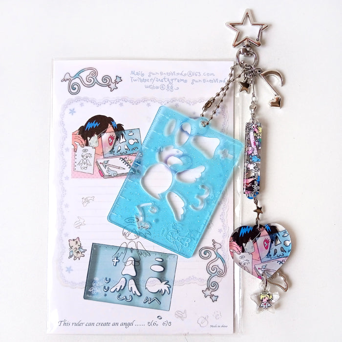 ANGEL RULER KEYCHAIN – SUNONEBIRD