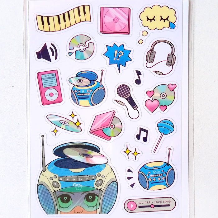 CD PLAYER STICKERS – SVV ART