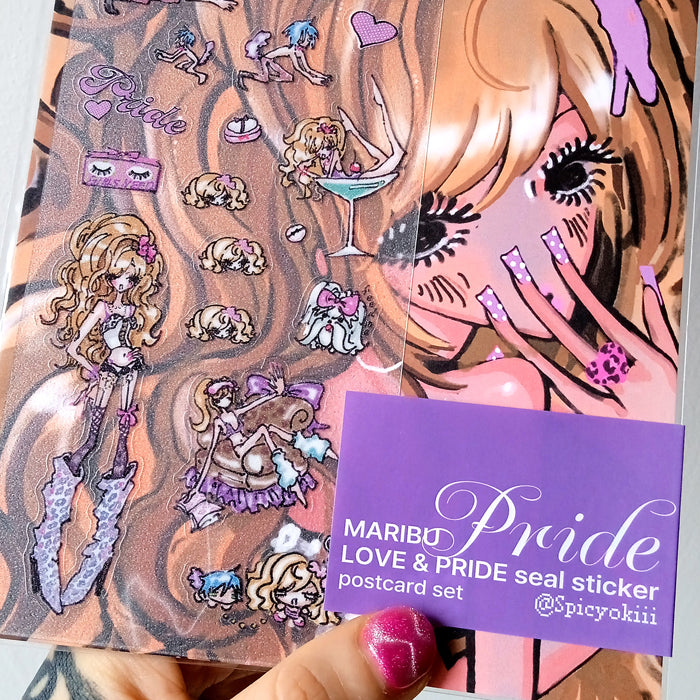 LOVE & PRIDE STICKERS ★ PRIDE – MARIBU
