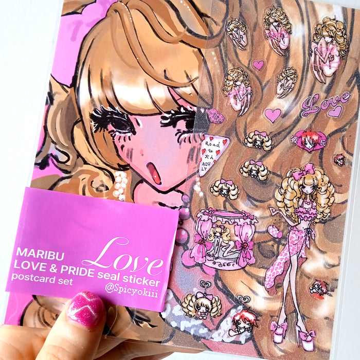 LOVE & PRIDE STICKERS ★ LOVE – MARIBU