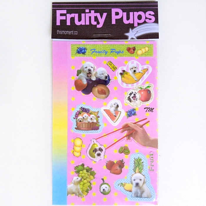 FRUITY PUPS STICKERS – THIS MOMENT