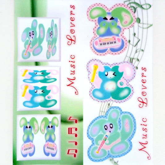 MUSIC LOVERS STICKERS – THEIRFIELDNOTES