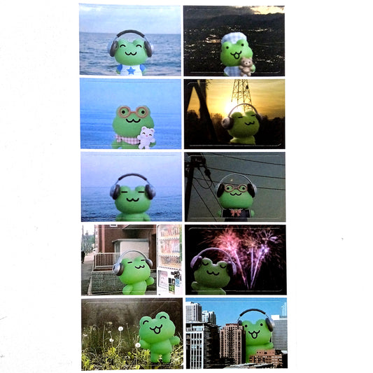 3D FROG PHOTO STICKERS – DEKHO BOKHO