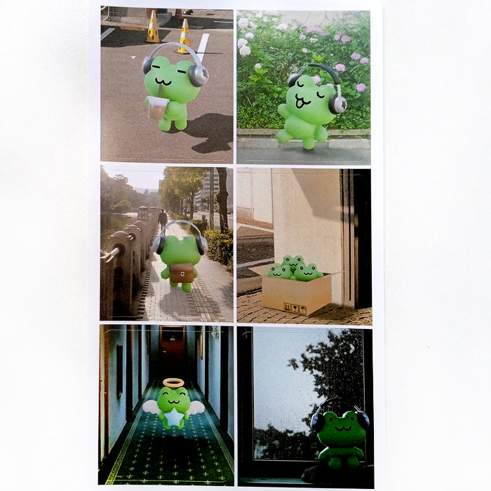 3D FROG PHOTO STICKERS – DEKHO BOKHO