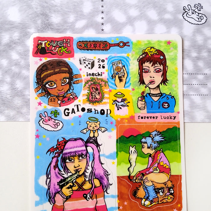 TOUGH LUCK STICKERS – INECHI