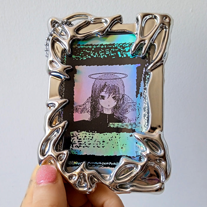 CHROME PHOTO HOLDER KEYCHAIN – MARCY M3W