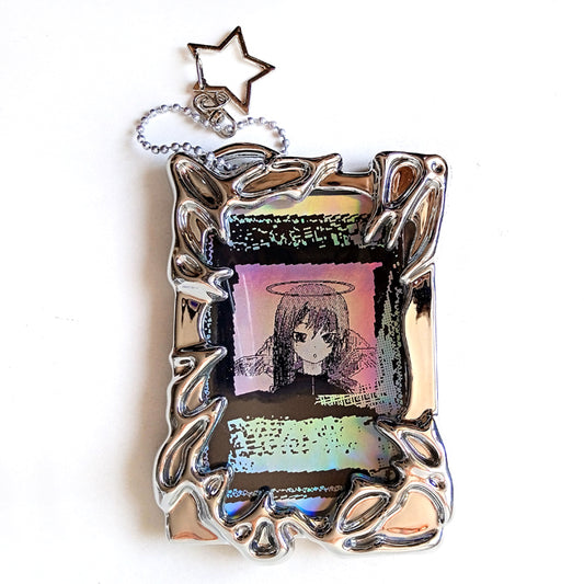 CHROME PHOTO HOLDER KEYCHAIN – MARCY M3W