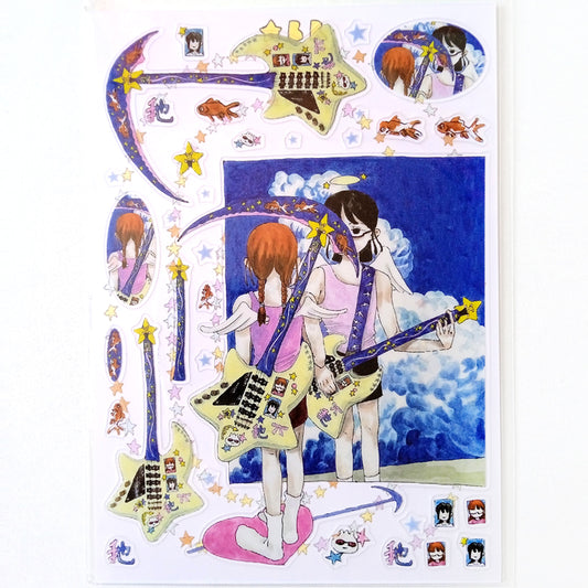 SICKLE STAR GUITAR STICKERS – XING BAORONG