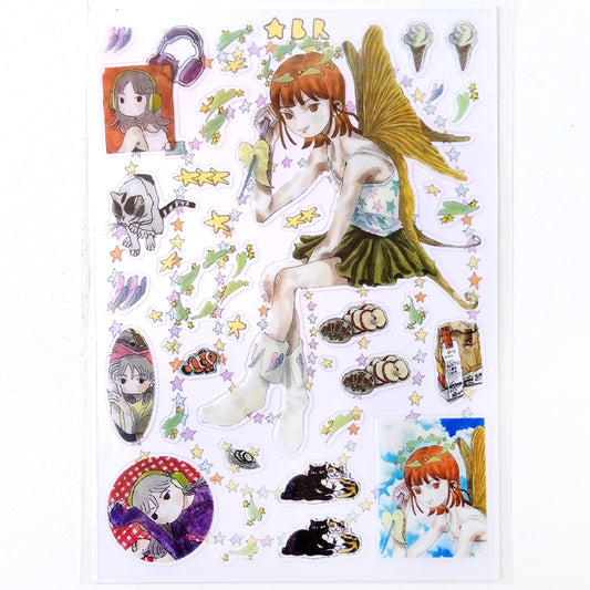 DEAD LEAF ANGEL STICKERS – XING BAORONG