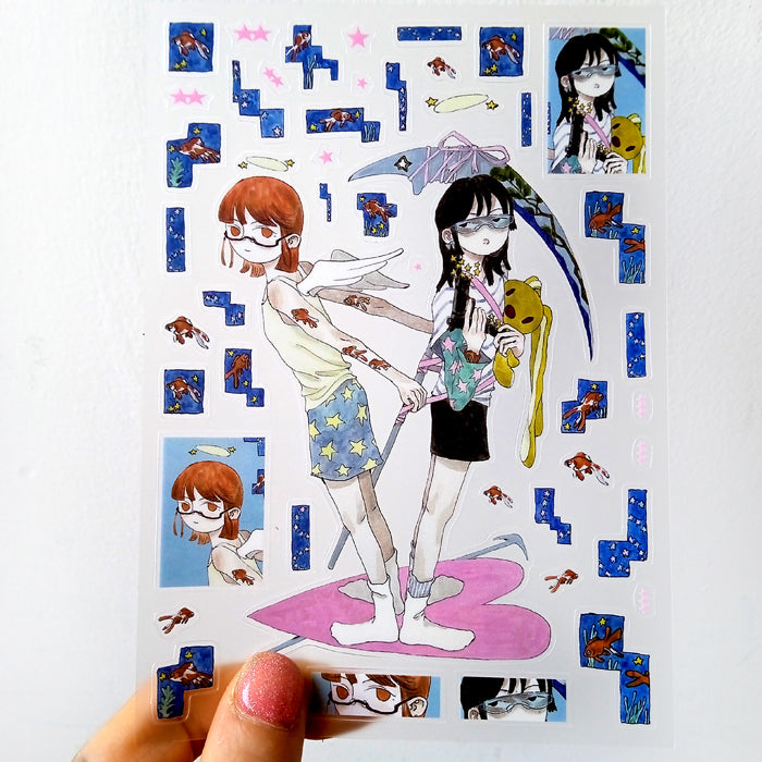 LOVE & SICKLE ANGELS STICKERS – XING BAORONG