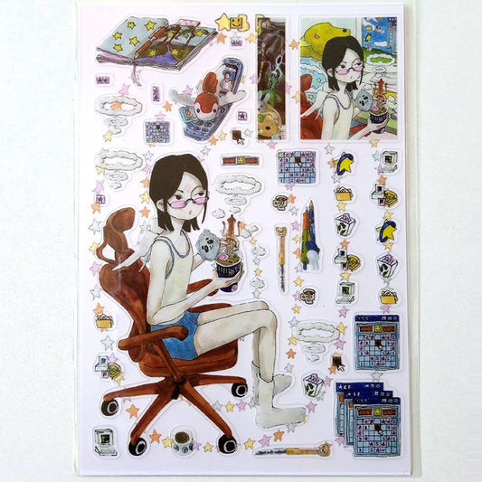ANGELS EAT INSTANT NOODLES TOO STICKERS – XING BAORONG