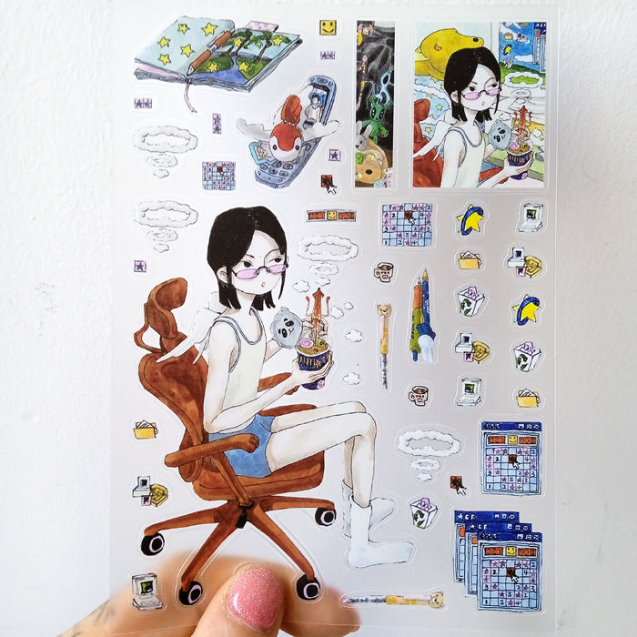 ANGELS EAT INSTANT NOODLES TOO STICKERS – XING BAORONG