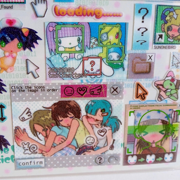 CAPTCHA VORTEX STICKERS – SUNONEBIRD