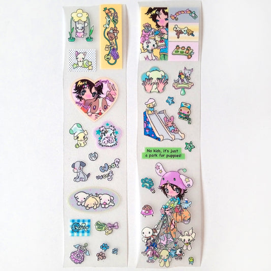 PUPPY PARK STICKERS – SUNONEBIRD