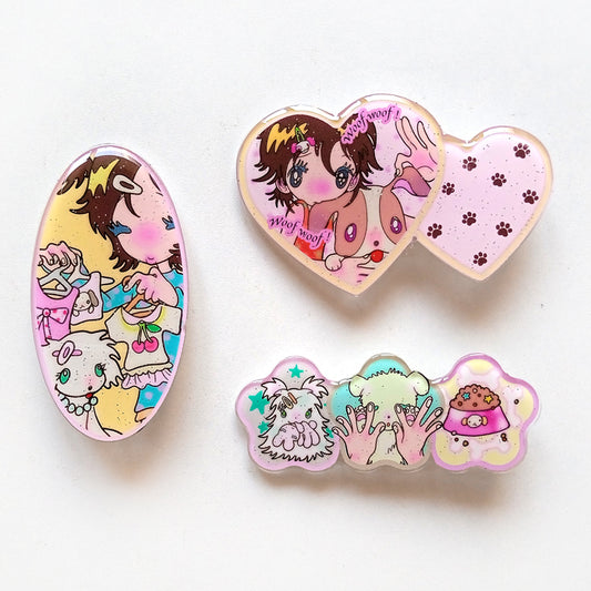 PUPPY LOVE HAIRCLIPS – SUNONEBIRD