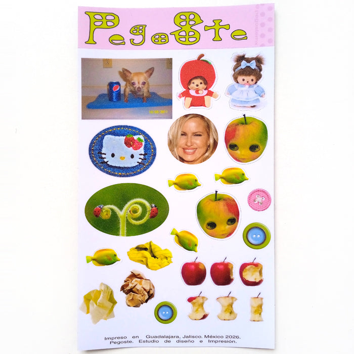 APPLES & MONCHICHIS STICKERS – PEGOSTE
